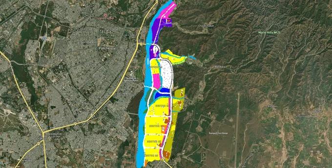 Panchkula Extension 1 Masterplan map