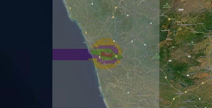 Kozhikode Air Funnel Zones