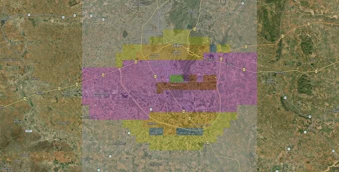 Jaipur Air Funnel Zones